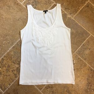 Talbots Lace-Appliqué Tank Top